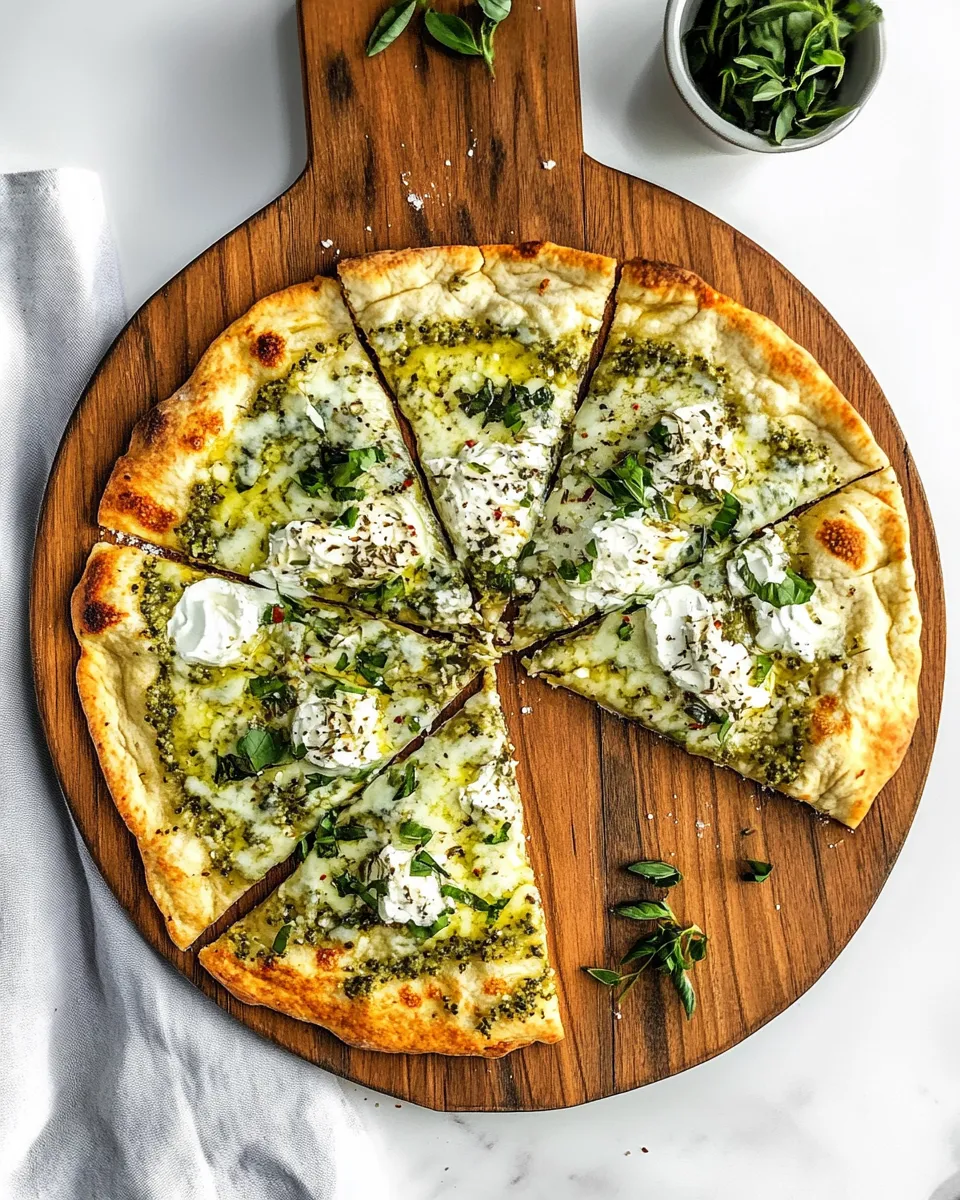 Delicious Flatbread Pizza shot