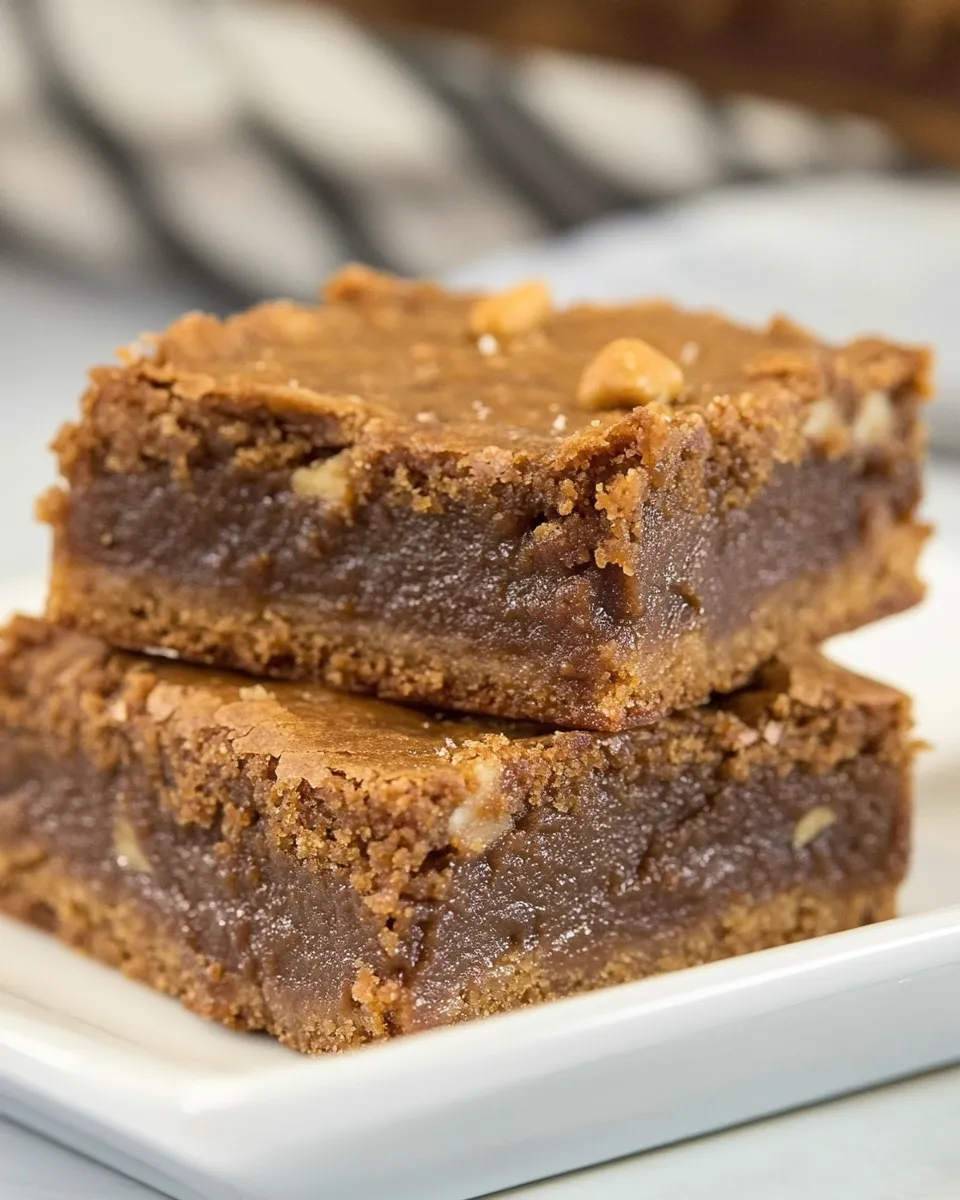 Classic Flourless Peanut Butter Brookies recipe photo
