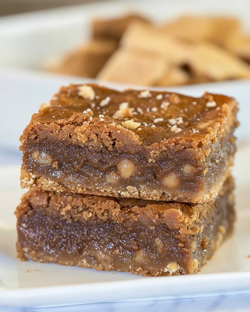 Best Flourless Peanut Butter Brookies shot