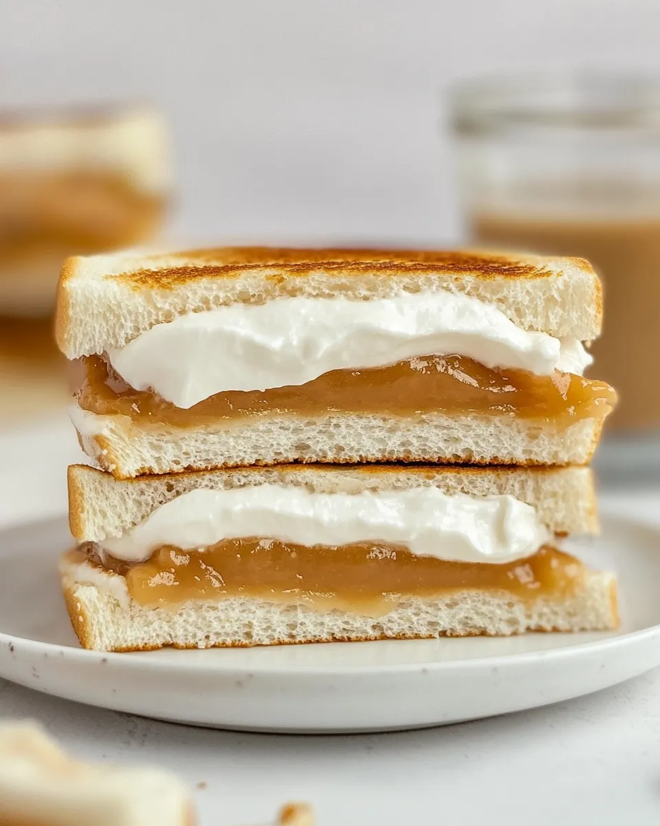 Delicious Fluffernutter Sandwich shot