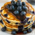Homemade Fluffy Blueberry Pancakes photo