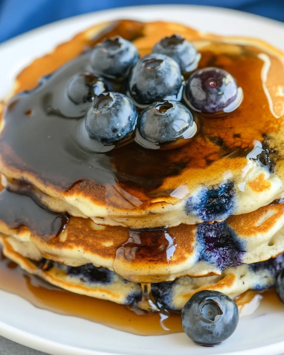 Easy Fluffy Blueberry Pancakes recipe photo