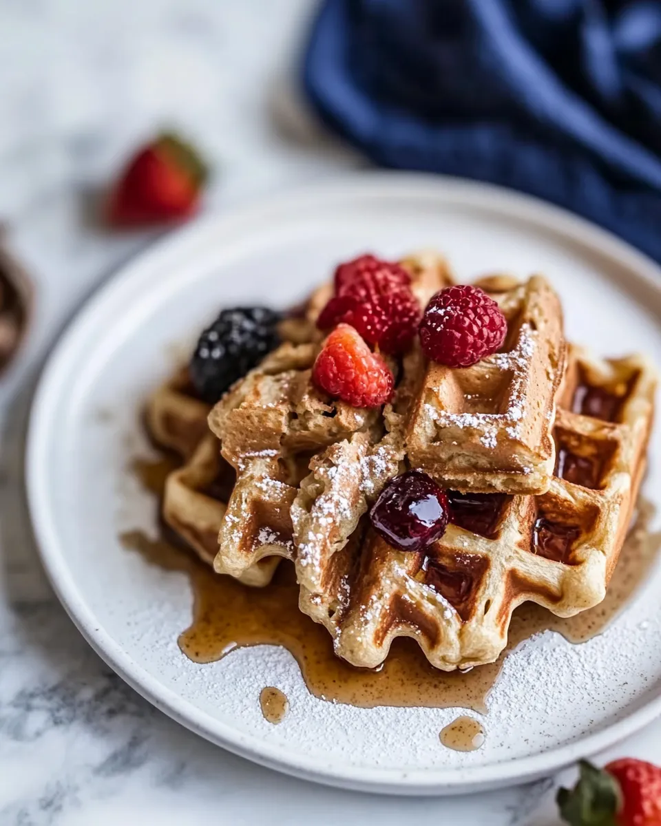 Savory Freezer Friendly Whole Grain Waffles. picture