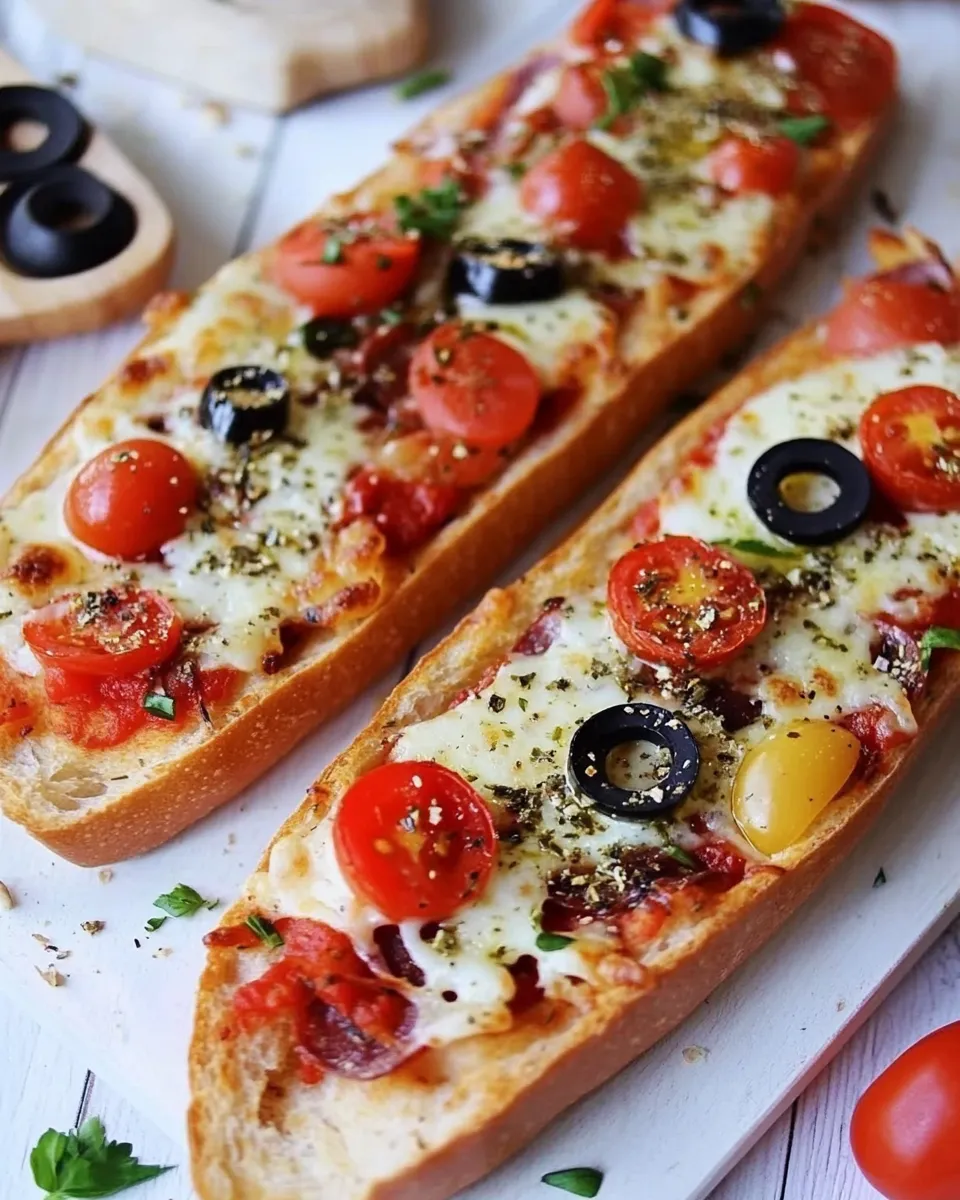 Classic French Bread Pizza (Baguette Pizza) image
