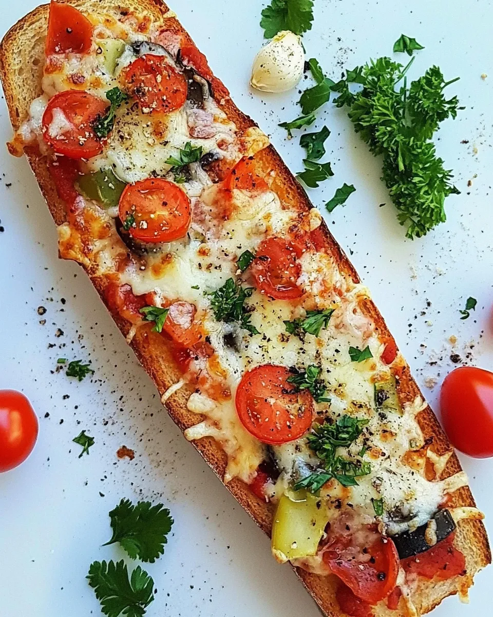 Easy French Bread Pizza (Baguette Pizza) recipe photo