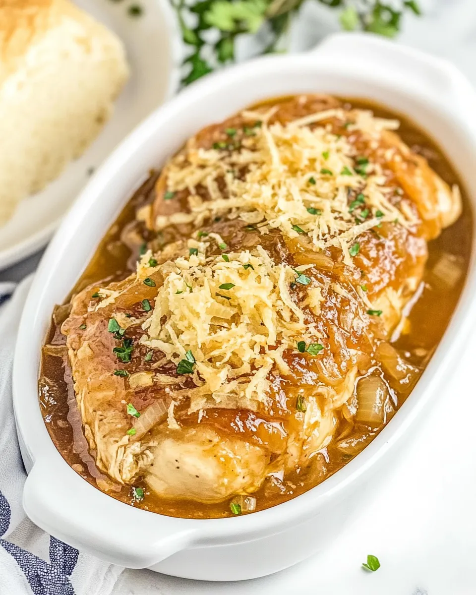 Homemade French Onion Smothered Chicken photo