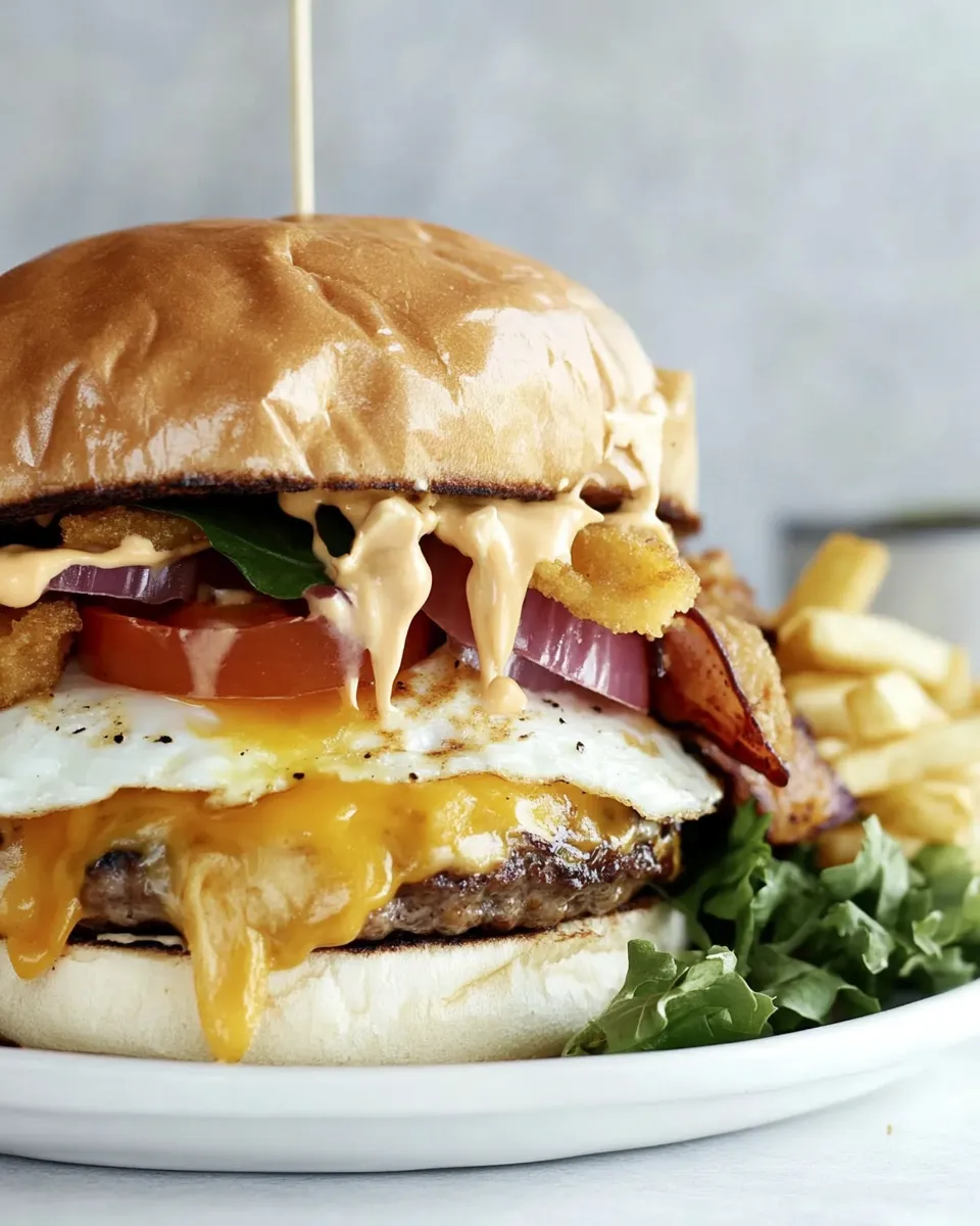 Easy Fried Egg Burger recipe photo