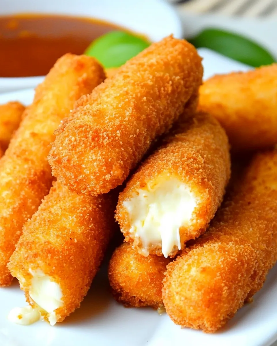 Easy Frozen Mozzarella Sticks in Air Fryer recipe photo