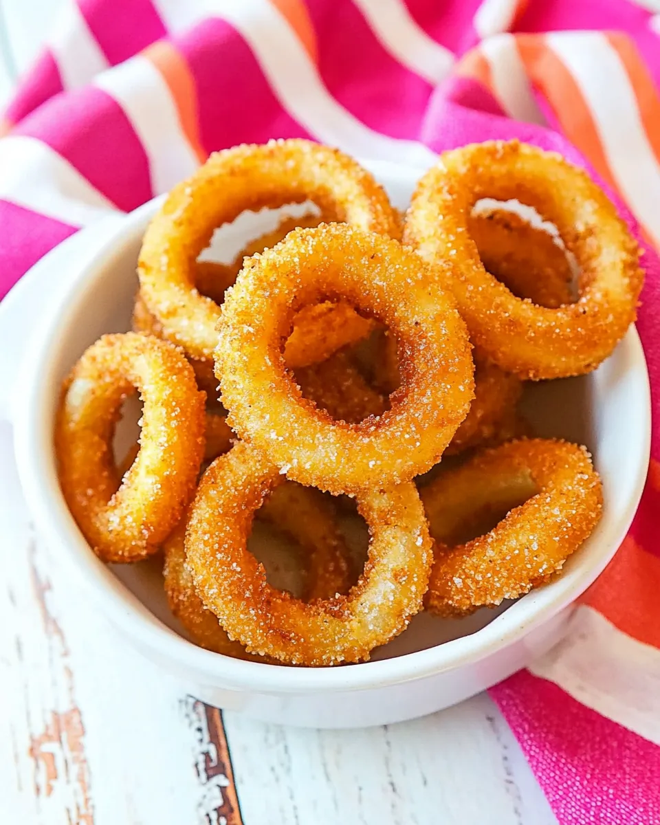 Homemade Frozen Onion Rings In The Air Fryer recipe photo