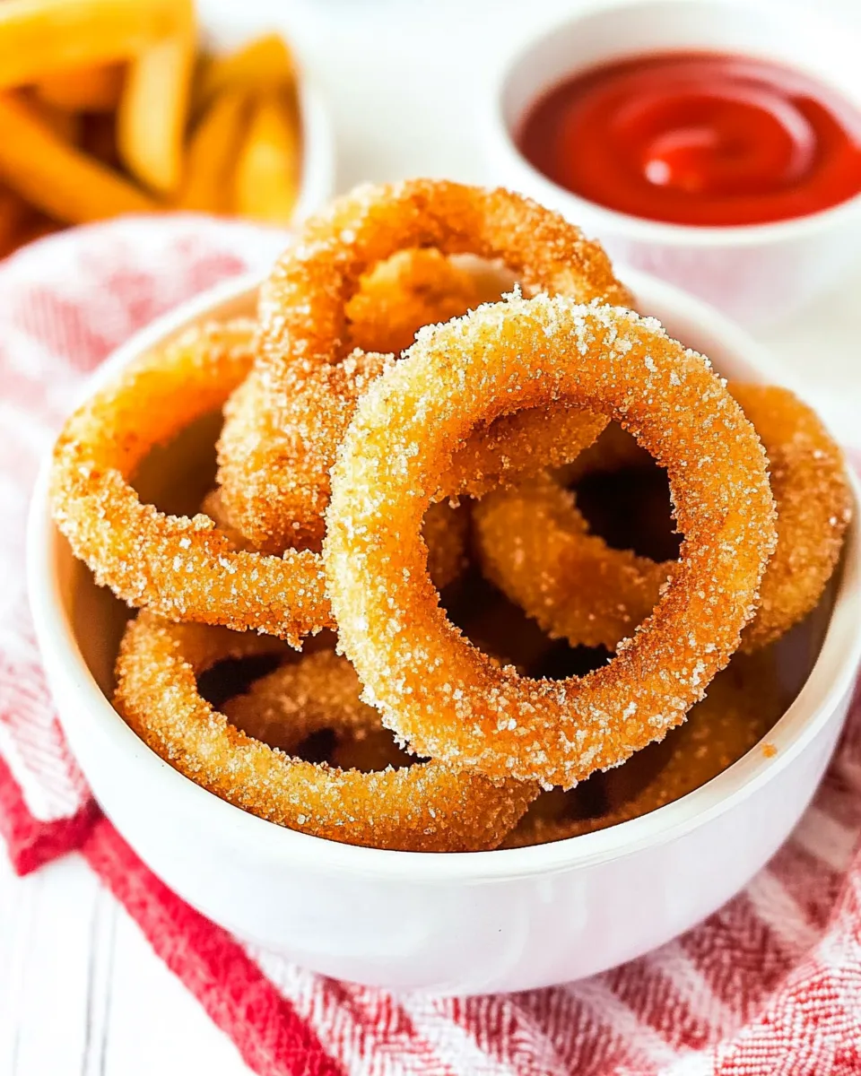 Easy Frozen Onion Rings In The Air Fryer image