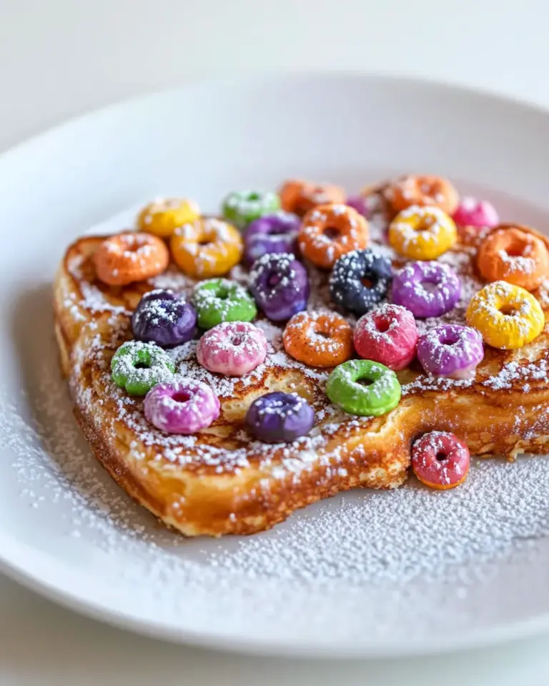 Homemade Fruit Loops French Toast photo