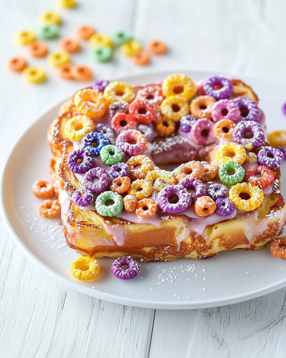 Easy Fruit Loops French Toast recipe photo