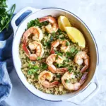Easy Garlic Butter Shrimp and Quinoa in the Slow Cooker photo