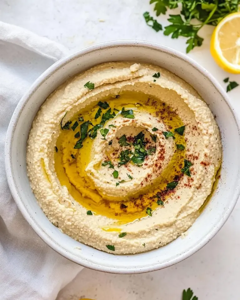 Homemade Garlic Hummus photo