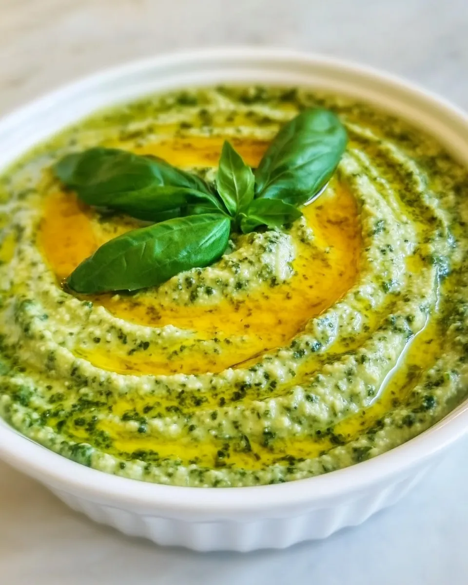 Delicious Garlic Kale Hummus Dip image