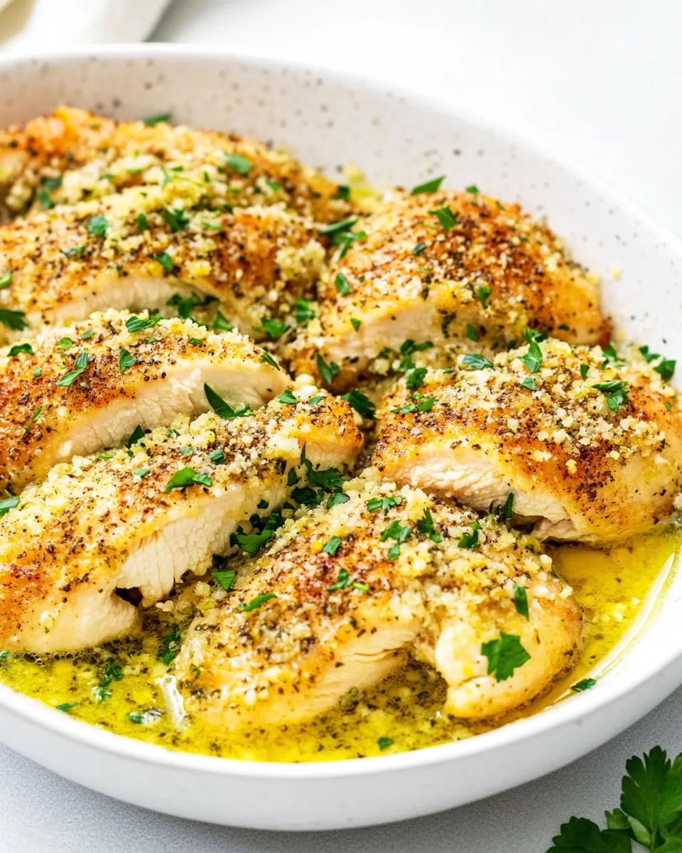 Savory Garlic Knot Chicken shot