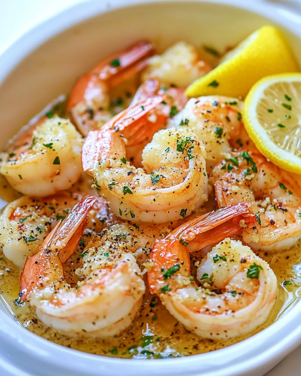 Savory Garlic Lemon Butter Shrimp dish photo