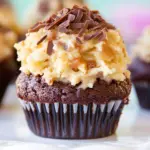 Homemade German Chocolate Cake Cupcakes photo