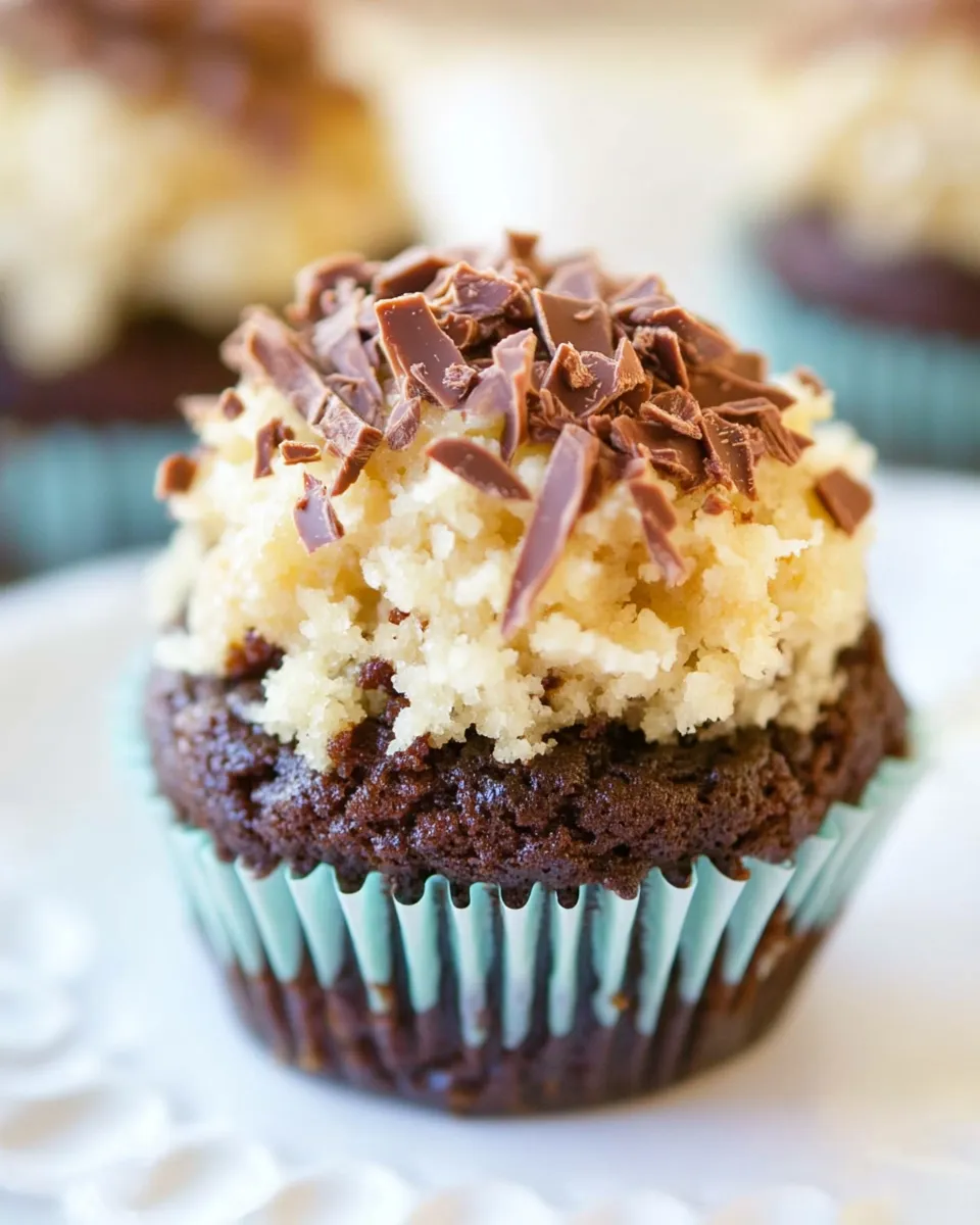 Easy German Chocolate Cake Cupcakes recipe photo