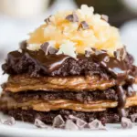Homemade German Chocolate Pancakes photo