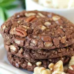 Homemade Giant Chocolate Toffee Pecan Cookies photo