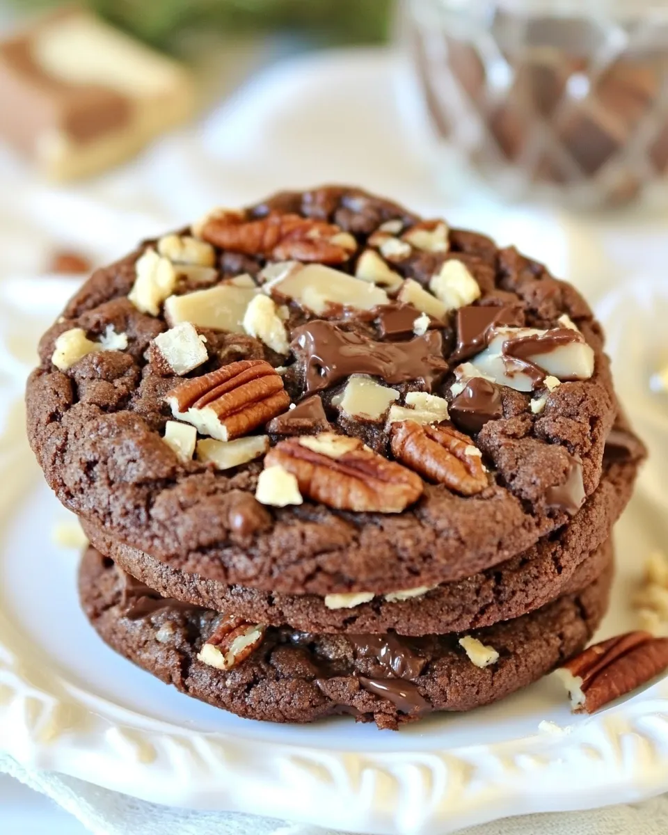 Easy Giant Chocolate Toffee Pecan Cookies recipe photo