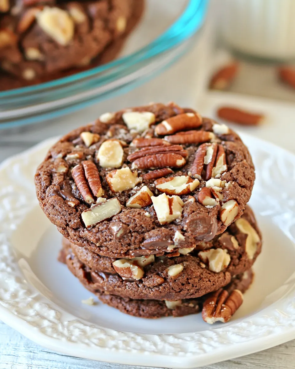 Ultimate Giant Chocolate Toffee Pecan Cookies shot