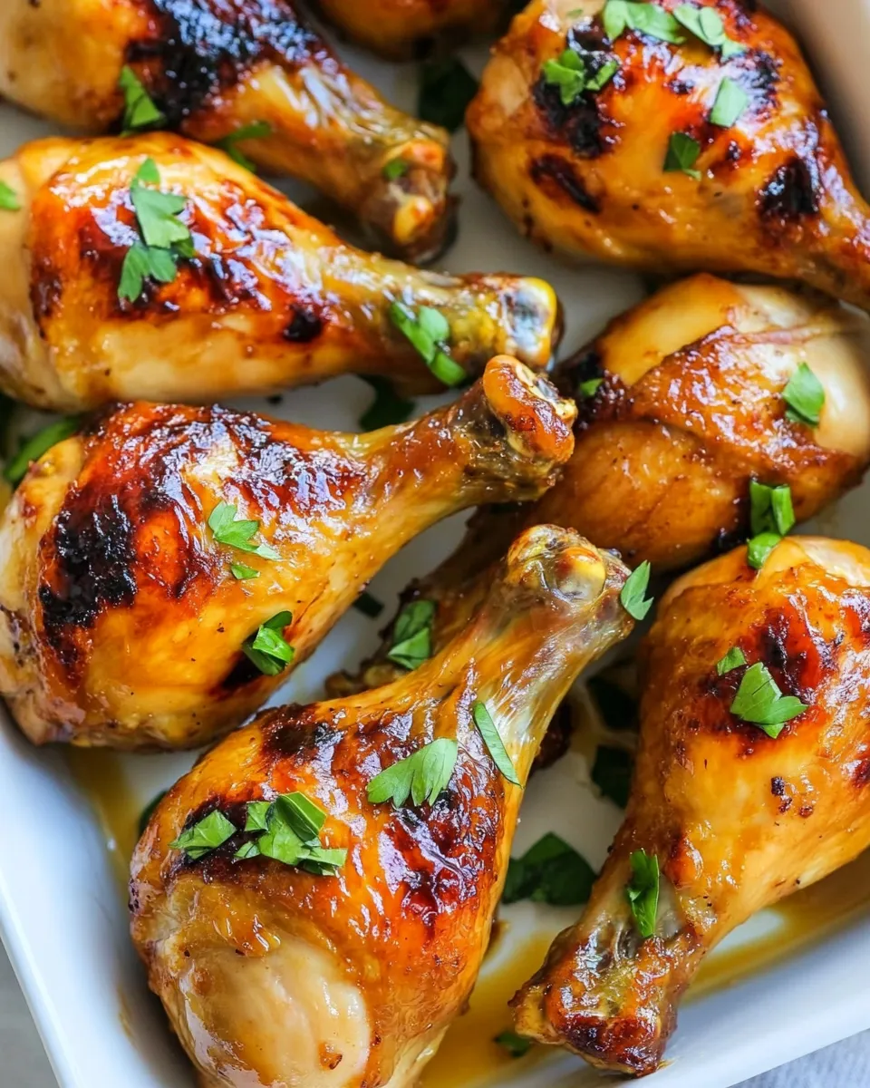 Homemade Glazed Chicken Drumsticks photo