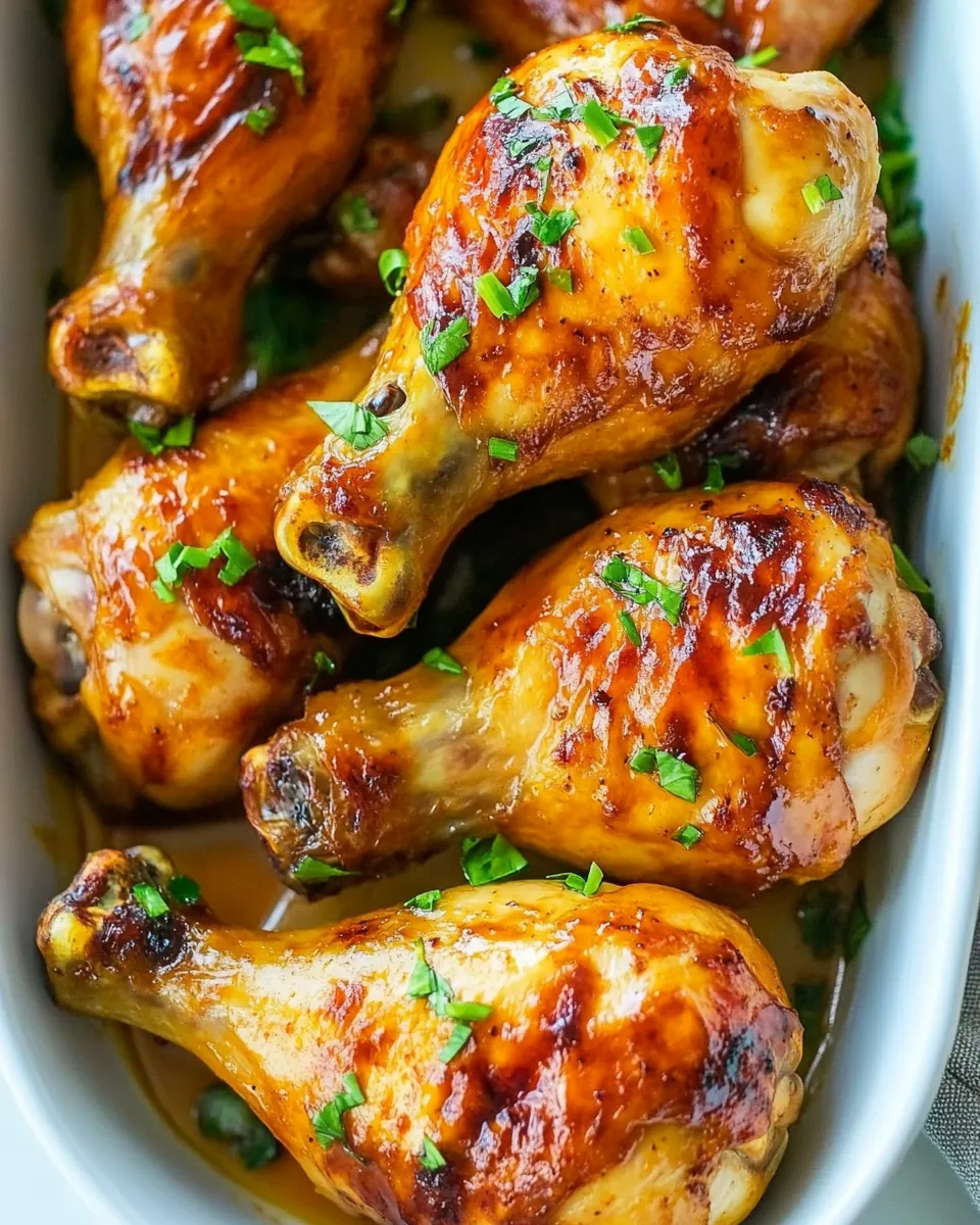 Easy Glazed Chicken Drumsticks recipe photo