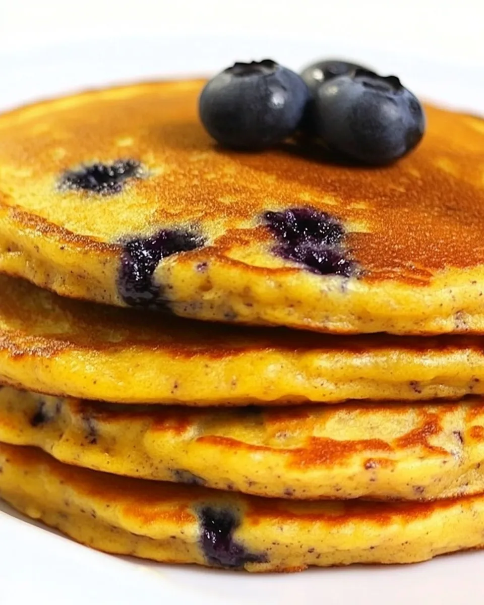 Delicious Gluten-Free Blueberry Pancakes shot