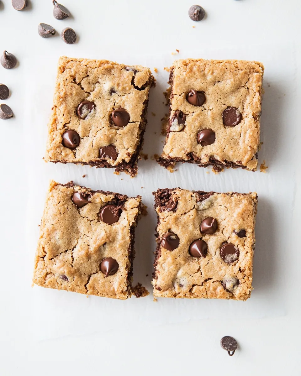 Delicious Gluten-Free Chocolate Chip Cookie Bars shot