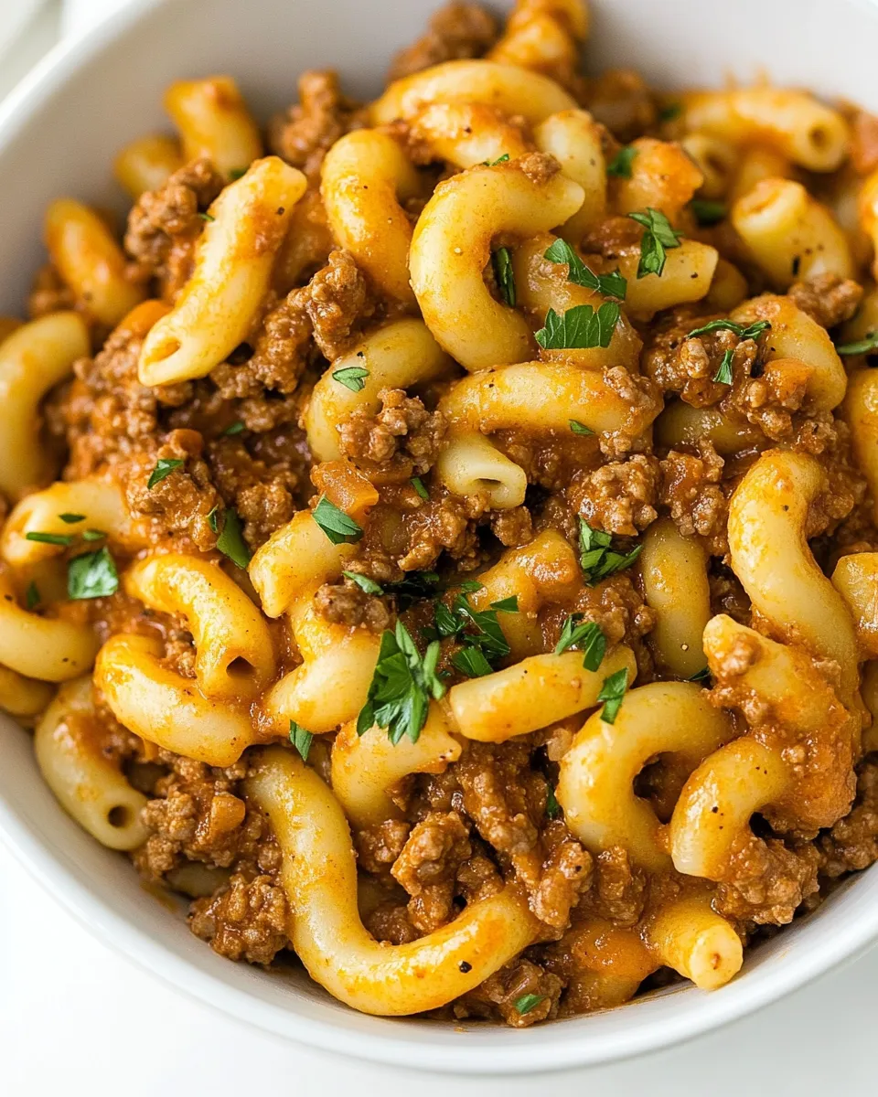 Easy Gluten-Free Dairy-Free Hamburger Helper recipe photo
