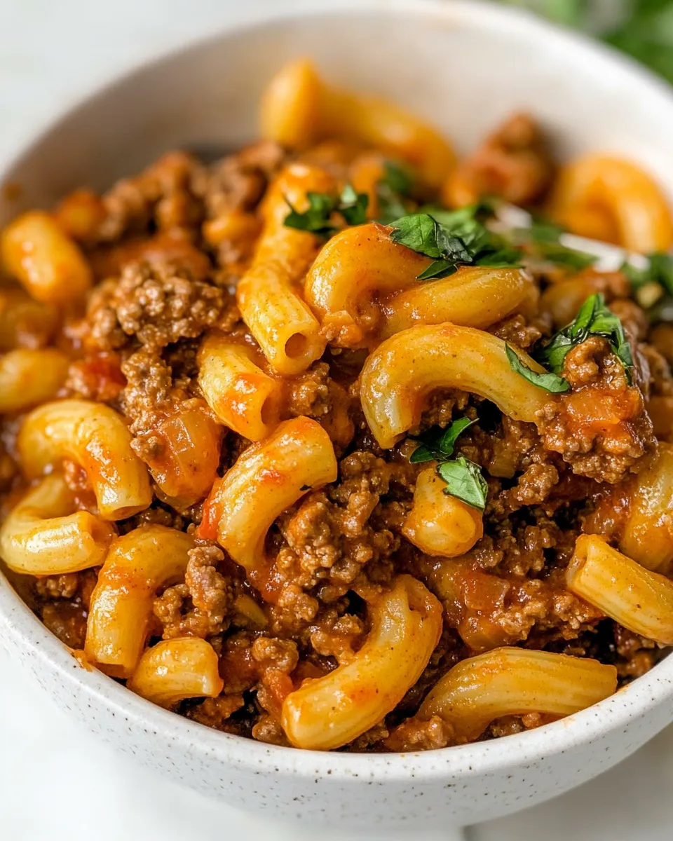 Delicious Gluten-Free Dairy-Free Hamburger Helper shot