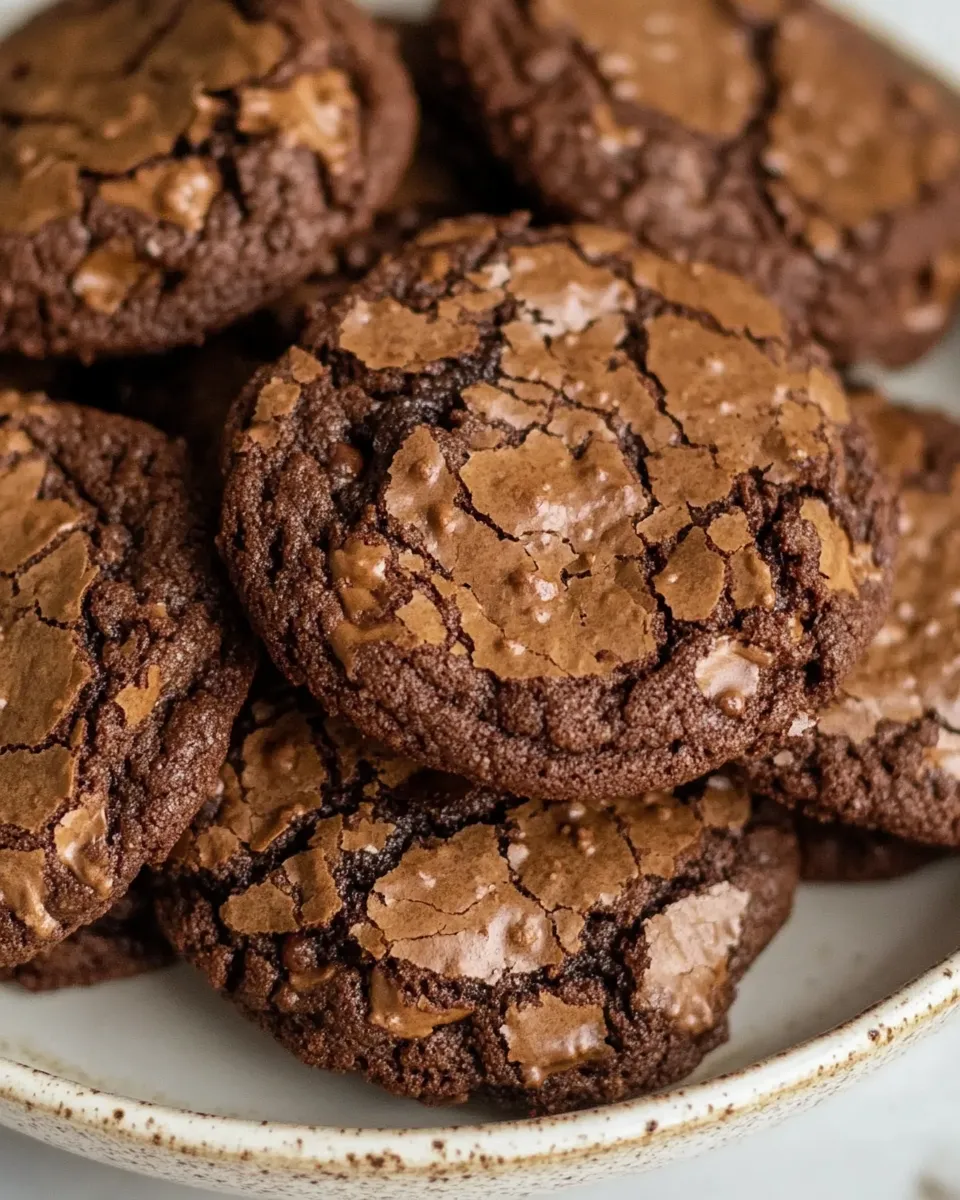 Delicious Gluten-Free Fudge Brownie Cookies shot