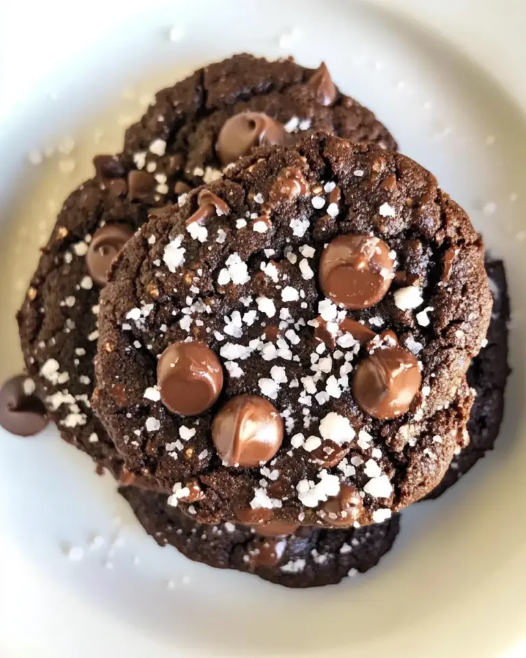 Homemade Gluten-Free Salted Double Chocolate Buckwheat Cookies photo