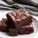 Homemade Gluten Free Brown Rice Flour Brownies photo