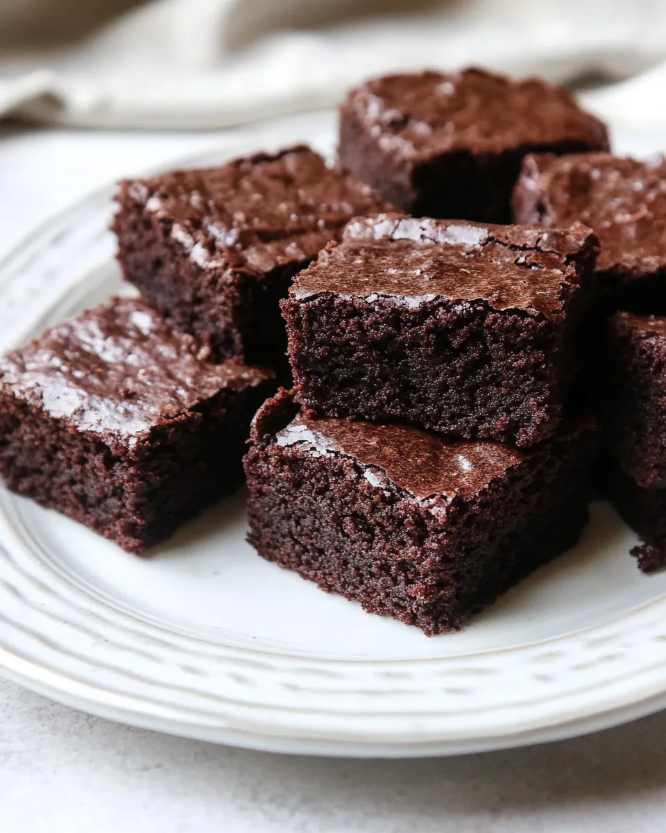 Best Gluten Free Brown Rice Flour Brownies shot