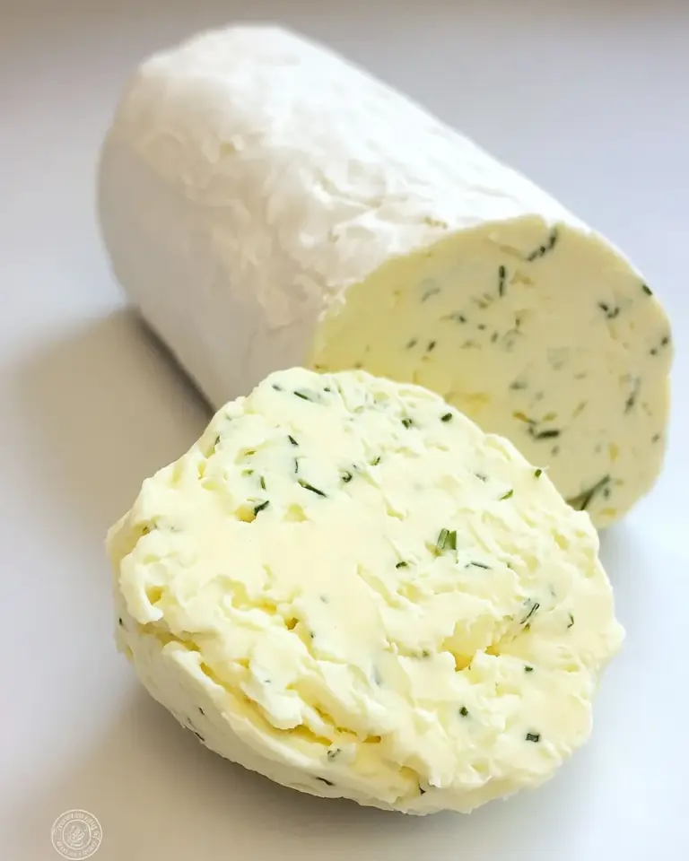Homemade Goats Cheese and Chive Butter photo