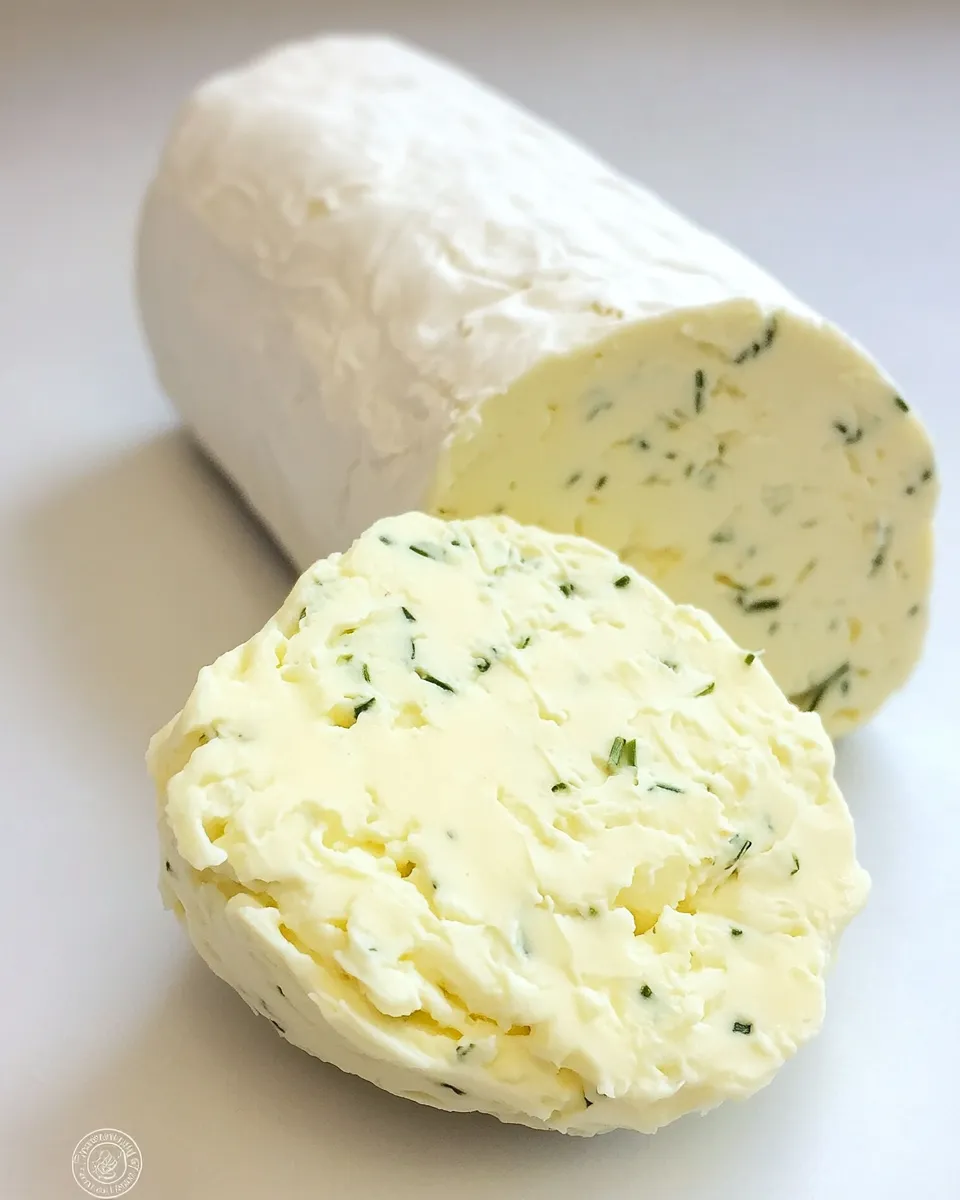 Homemade Goats Cheese and Chive Butter photo