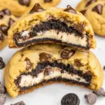 Homemade Gooey Oreo Stuffed Chocolate Chip Cookies photo
