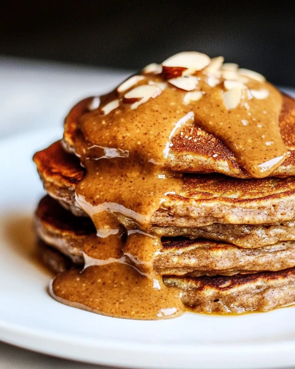 Quick Grain-Free Almond Butter Protein Pancakes (Keto, Paleo) shot