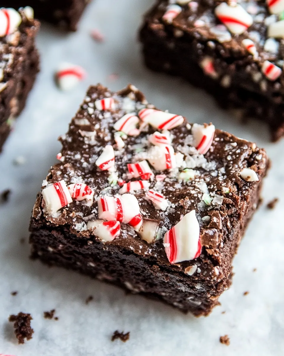 Homemade Grain-Free Vegan Peppermint Brownies photo