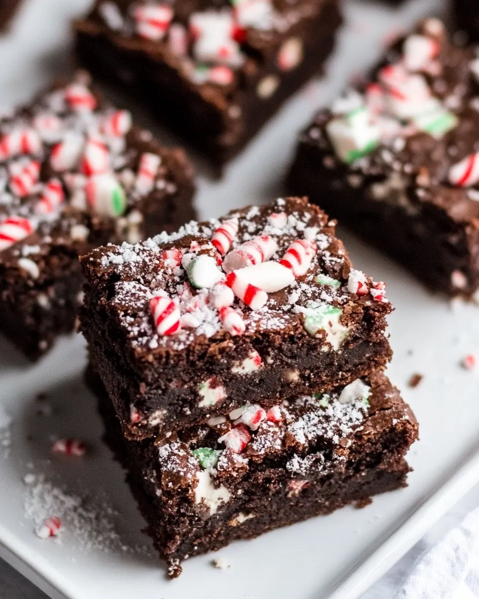Easy Grain-Free Vegan Peppermint Brownies image