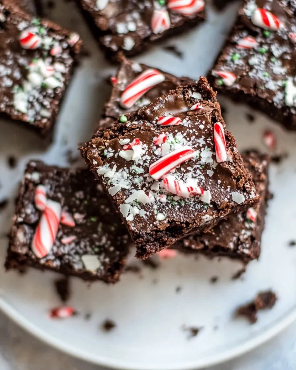 Delicious Grain-Free Vegan Peppermint Brownies recipe photo
