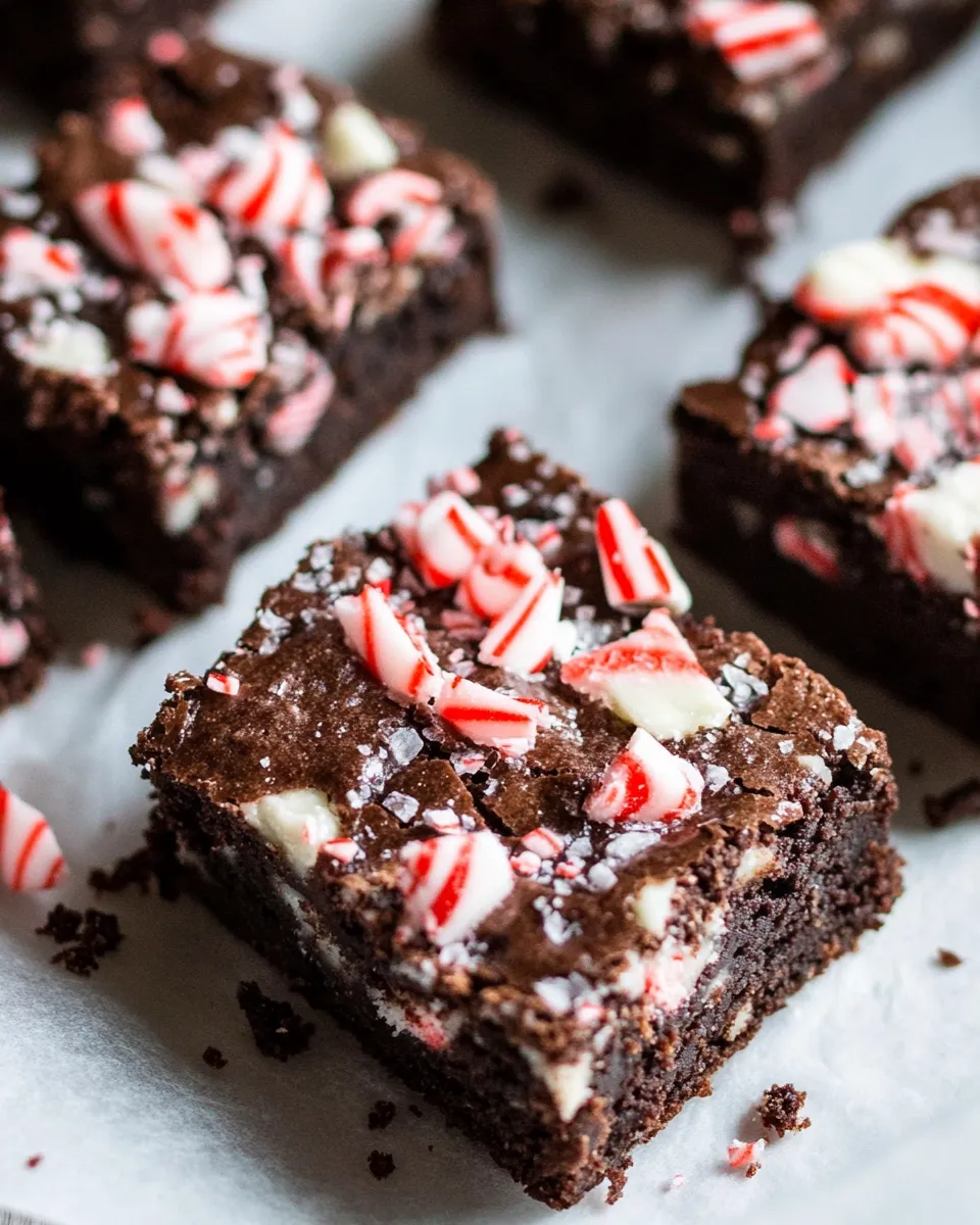 Quick Grain-Free Vegan Peppermint Brownies shot
