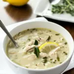 Homemade Greek Lemon Chicken Rice Soup (Two Ways) photo