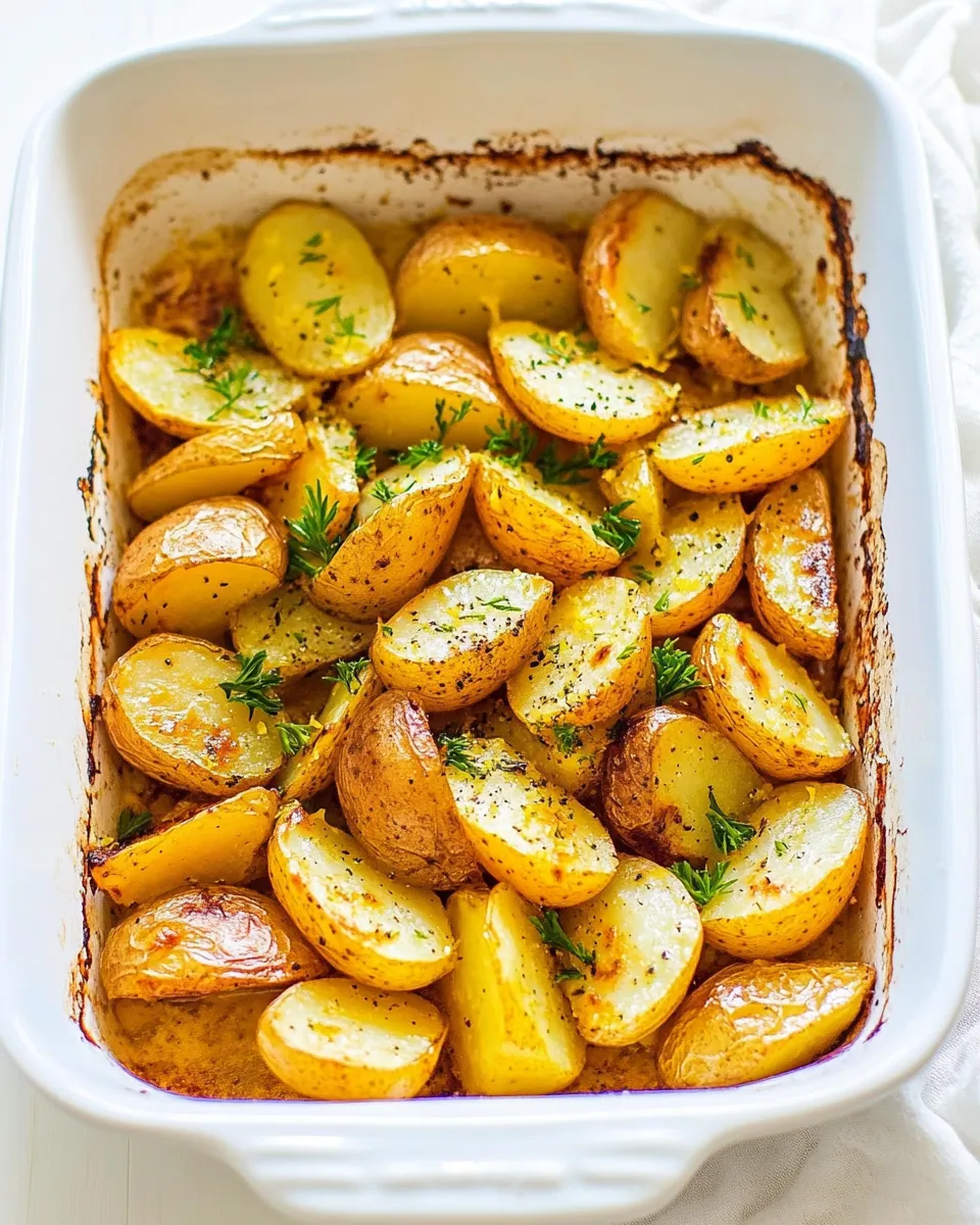 Homemade Greek Lemon Potatoes Recipe photo