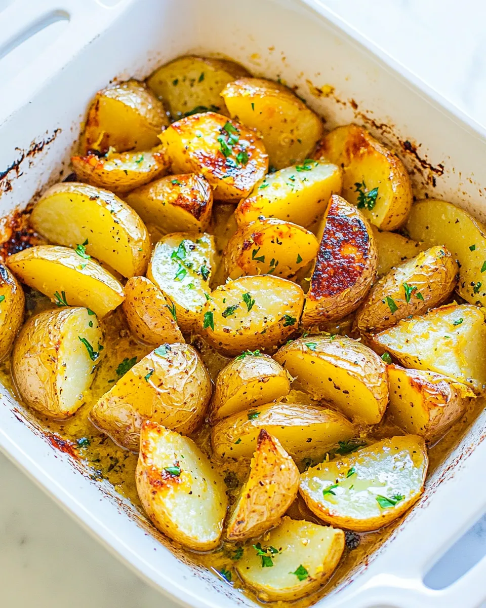Delicious Greek Lemon Potatoes Recipe dish photo