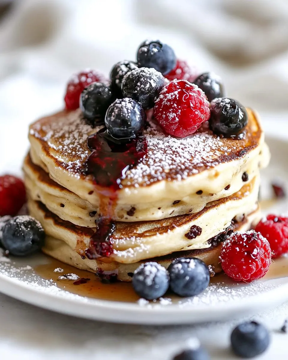 Delicious Greek Yogurt Pancakes shot