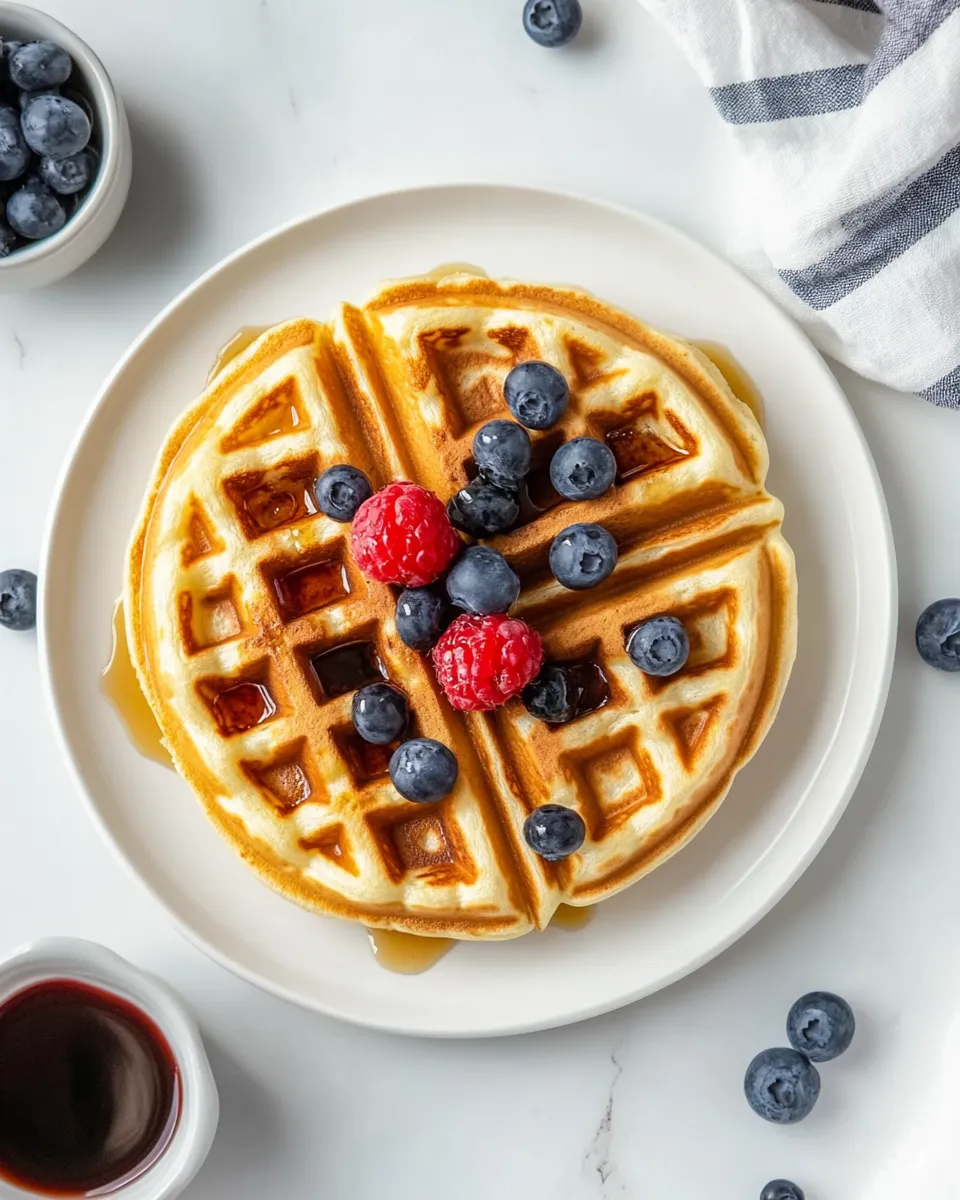 Homemade Greek Yogurt Waffles photo